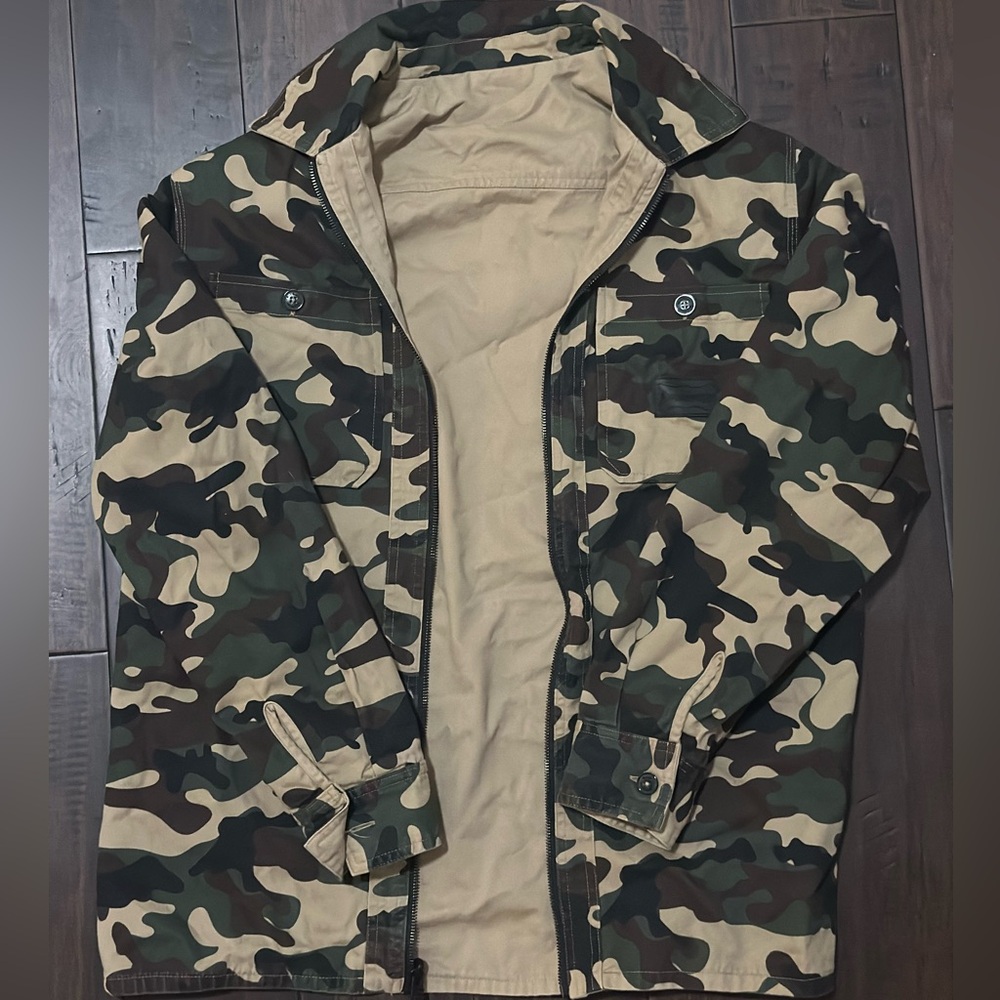Snoop Dogg Men's Camouflage Military Field Jacket